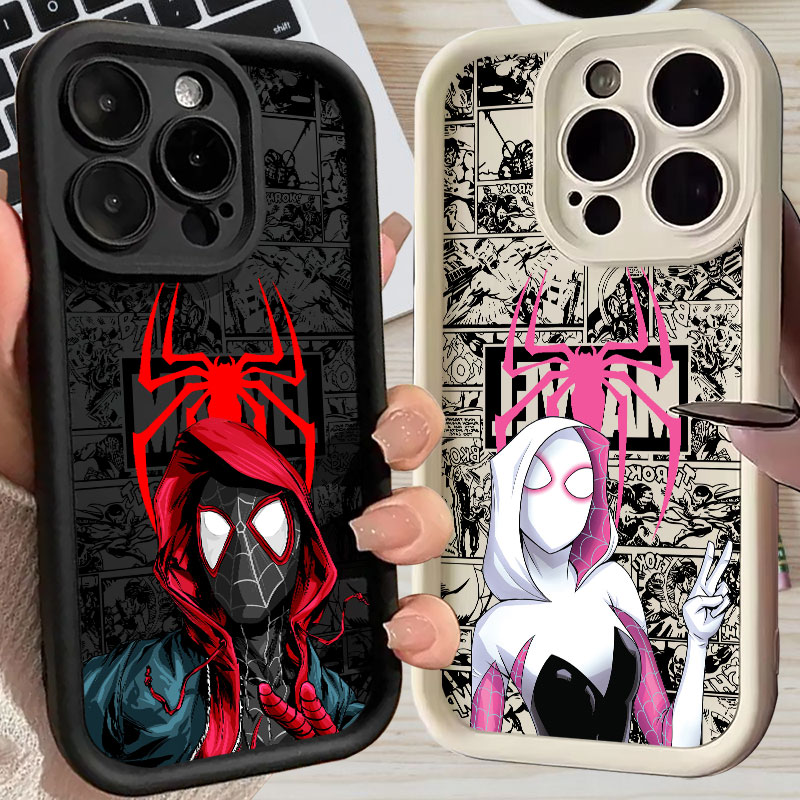 Phone Cases Iphone 15 - غطاء هاتف سبايدرمان مايلز موراليس جوين