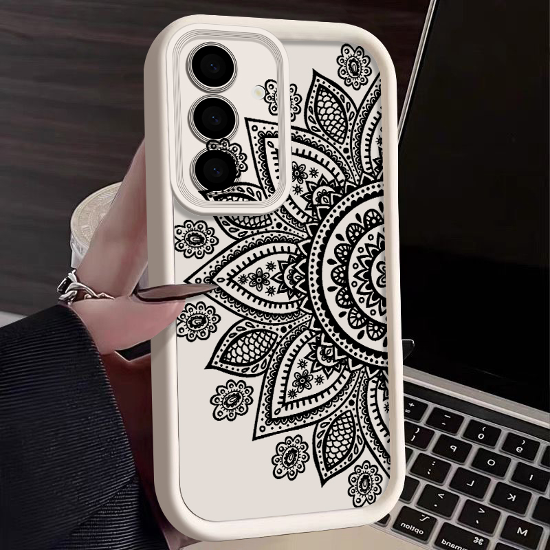 Phone Cases For Samsung A14 - غطاء هاتف بنمط زهور عتيق لسامسونج