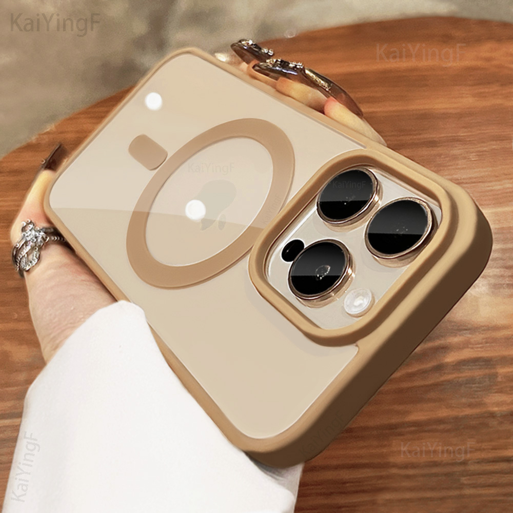 Phone Cases That Charge Your Phone - حافظة شفافة فاخرة لهاتف آيفون 16