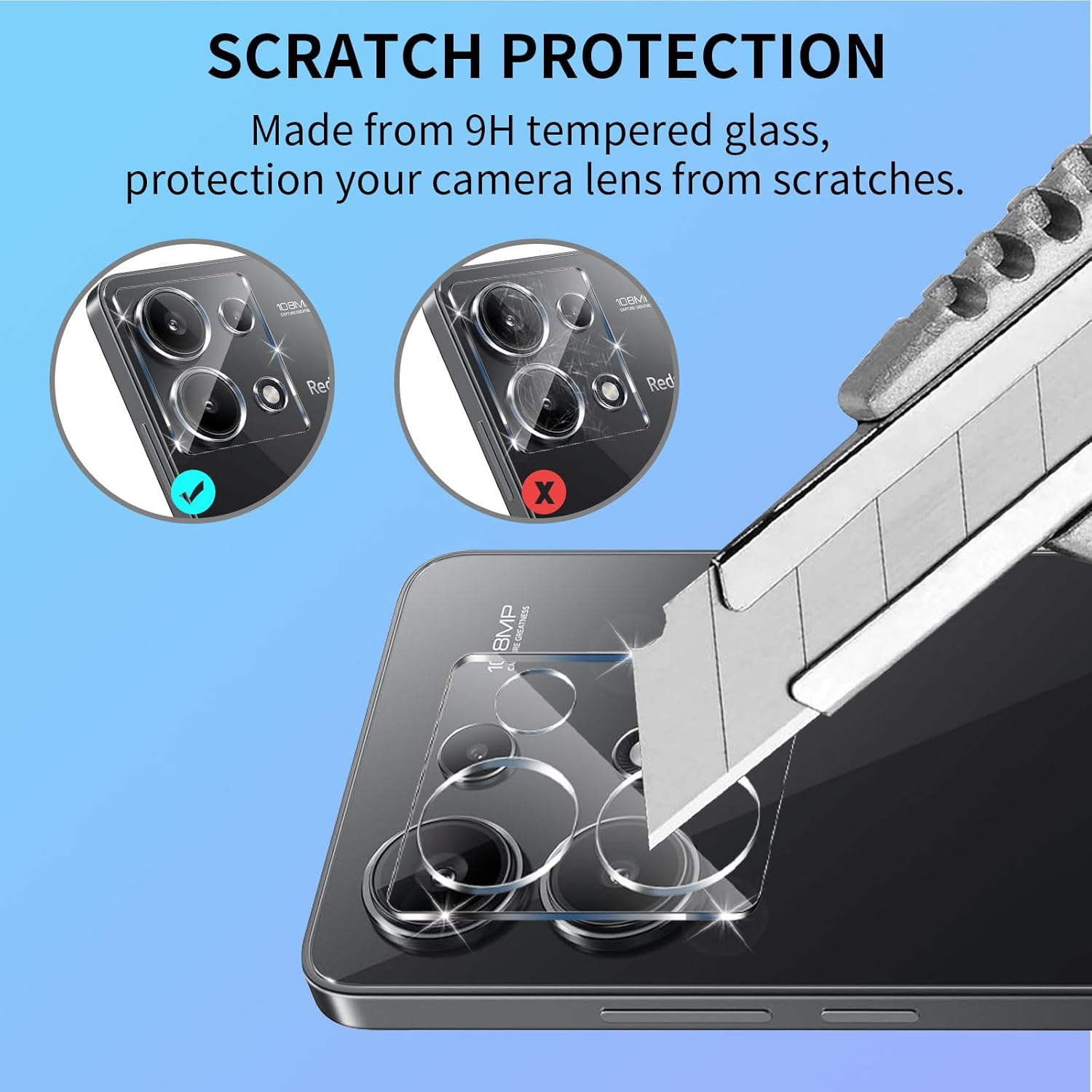 Camera Lens Protector - 2/4 قطع من واقي العدسة عالي