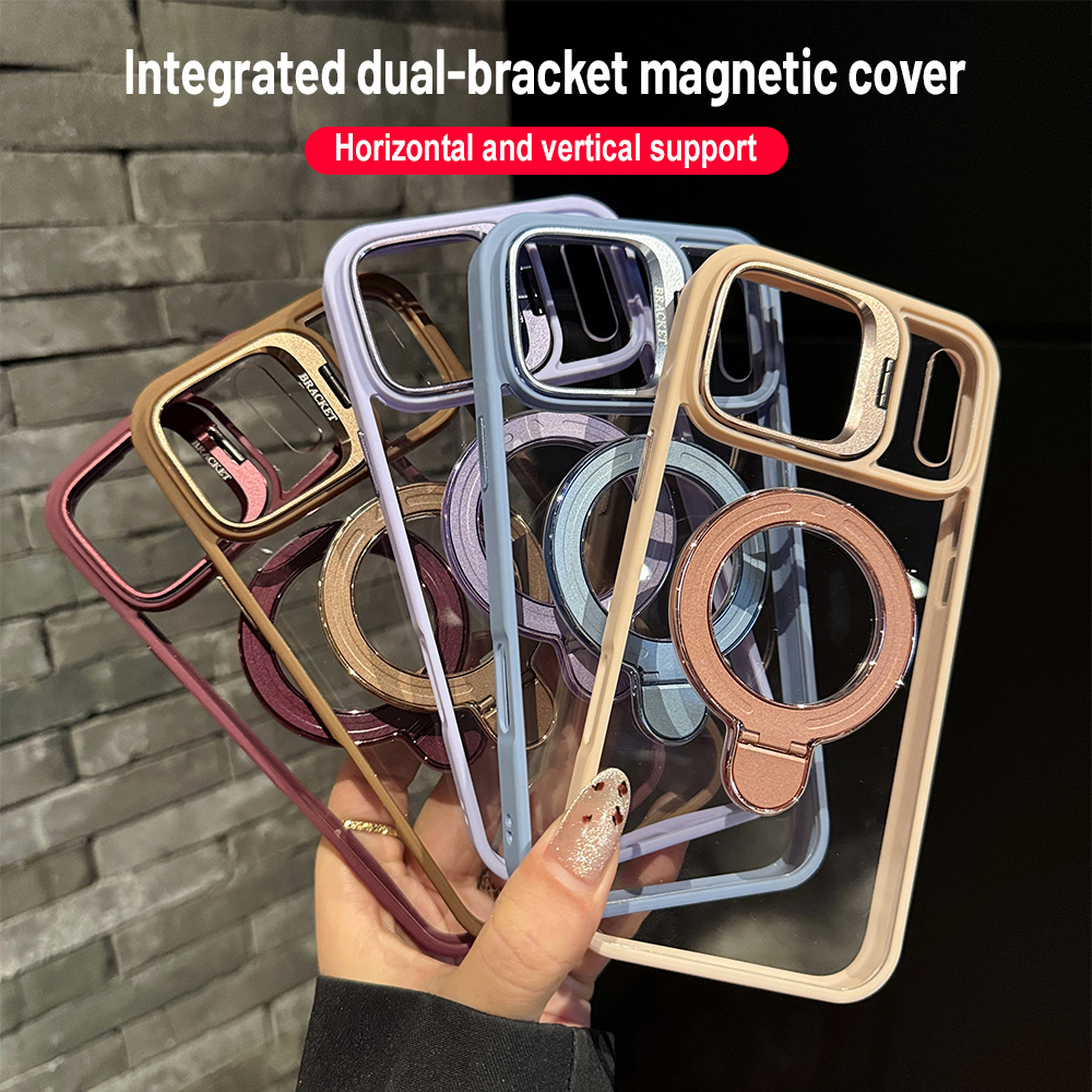 Camera Lens Protector - جراب هاتف مغناطيسي شفاف مقاوم للصدمات