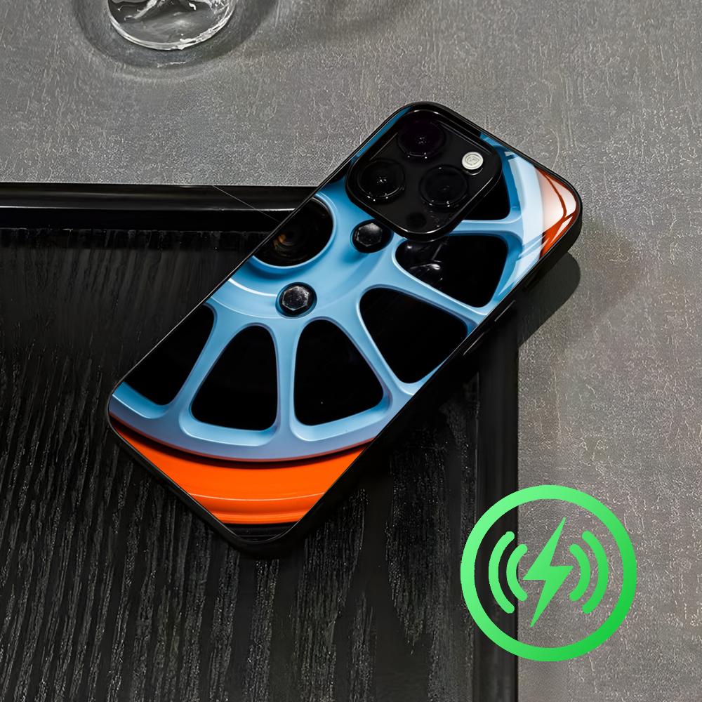 Phone Cases Magnetic - جراب هاتف زجاجي بتصميم سيارة جولف