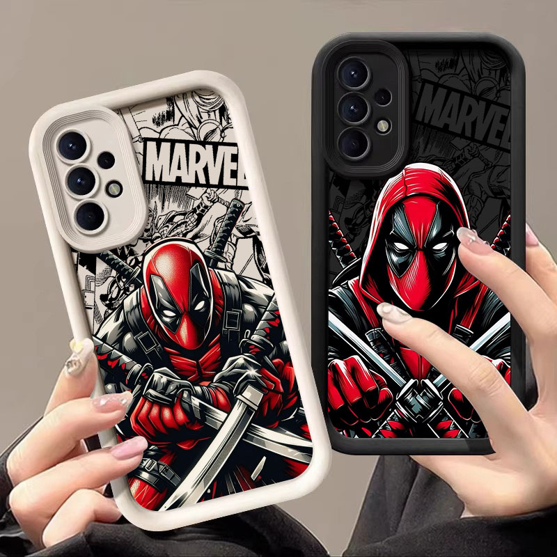 Phone Cases For Samsung A14 - جراب سيليكون ناعم بتصميم سيفمان ديدبول