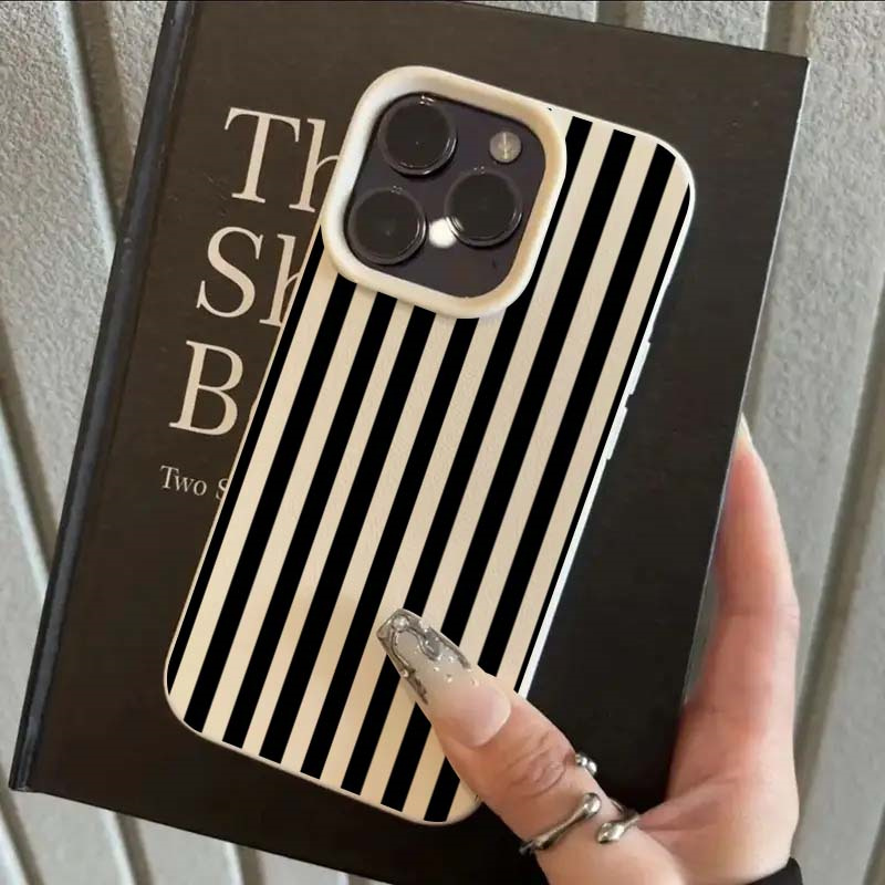Phone Cases Australia - الملونة مخطط الحد الأدنى INS زوجين
