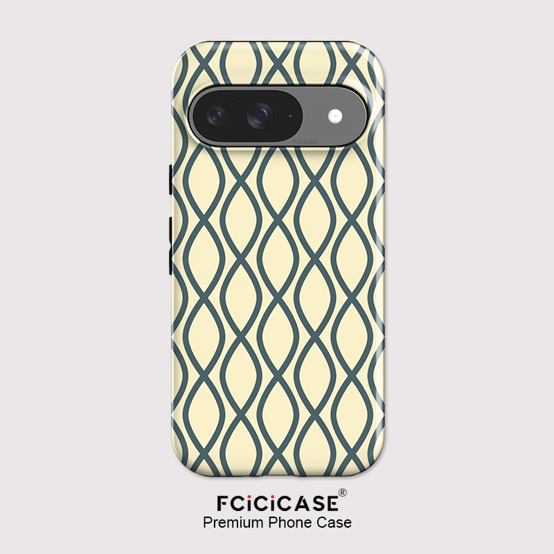 Phone Cases Pixel 10 Pro - غطاء هاتف أنيق بتصميم مخطط من