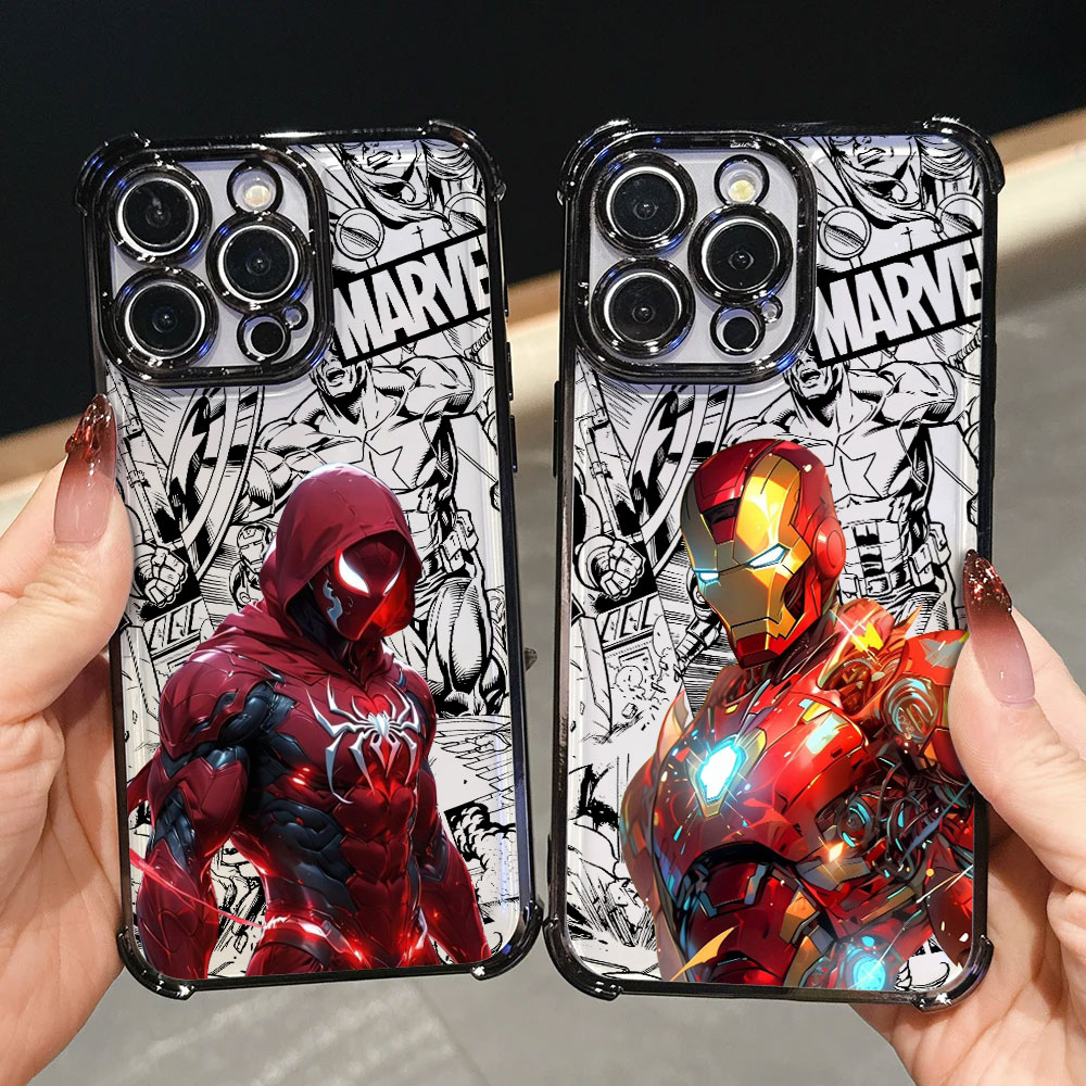 Phone Cases For Samsung A14 - جراب سيليكون فاخر بتصميم الرجل العنكبوت