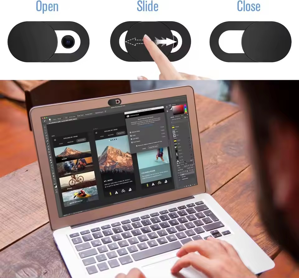 غطاء كاميرا الويب للابتوب واله - مراجعة Camera Lens Protector وسعره
