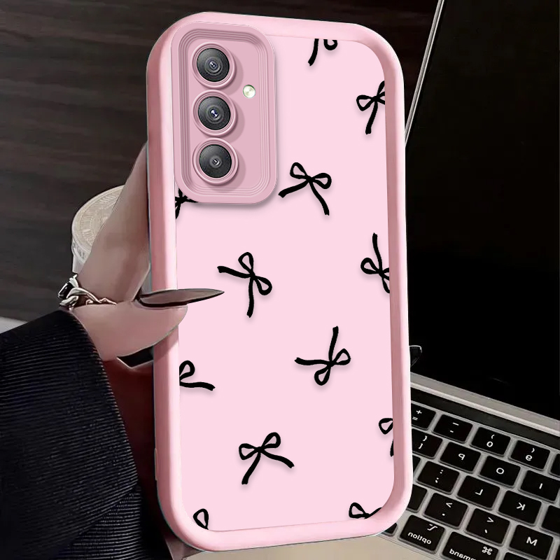 غطاء حماية أسود بتصميم قلب وعق - مراجعة Phone Cases For Samsung A14 وسعره