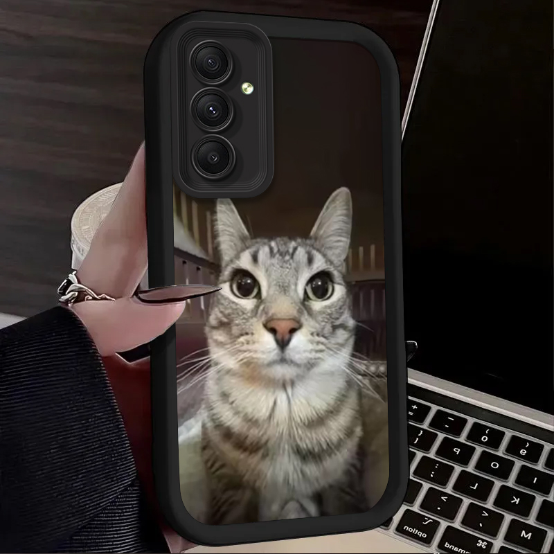 غطاء هاتف عصري بتصميم قطة تدخن - مراجعة Phone Cases For Samsung A14 وسعره