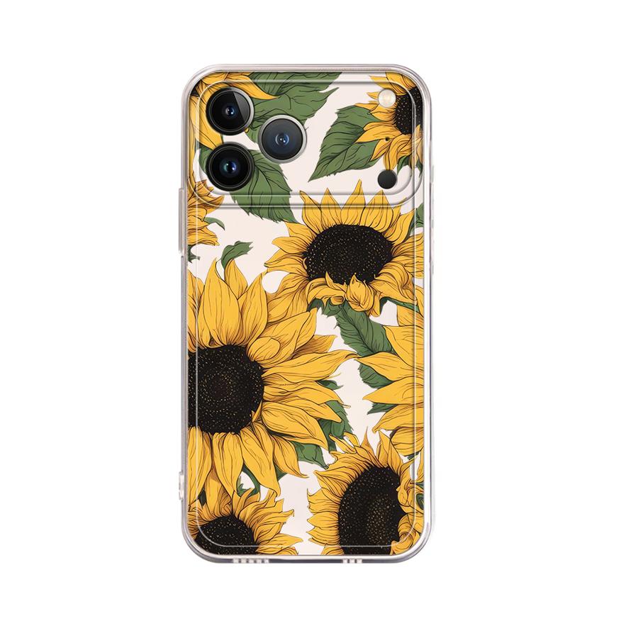 غطاء هاتف شفاف بنمط دوار الشمس - مراجعة Phone Cases Cute Iphone 13 وسعره