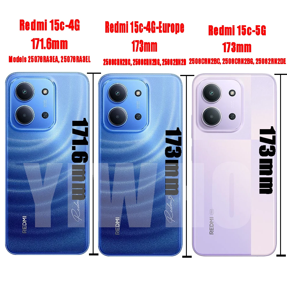 حافظة شفافة لهاتف Redmi 15C 4G - مراجعة Phone Cases Europe وسعره