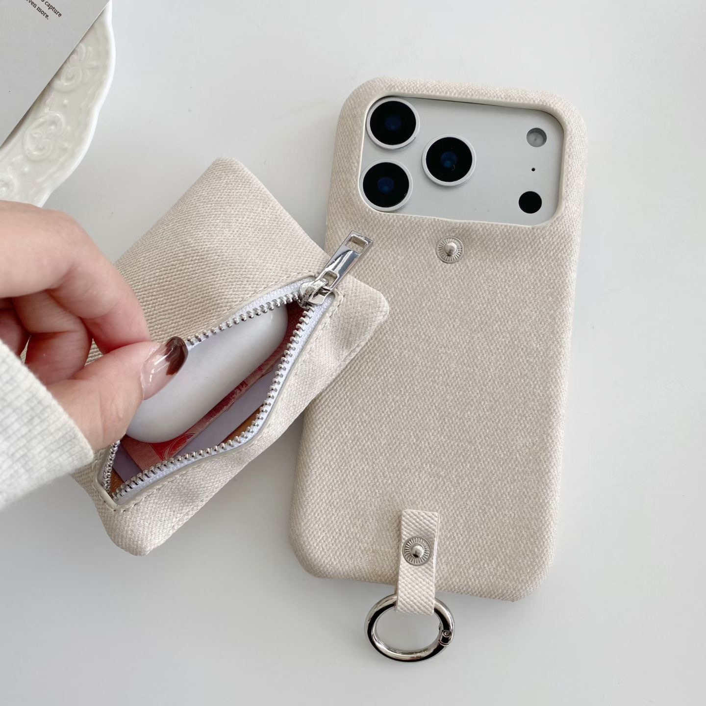 حافظة بطاقات جينز بسحاب لهاتف  - مراجعة Phone Cases With Wallet وسعره