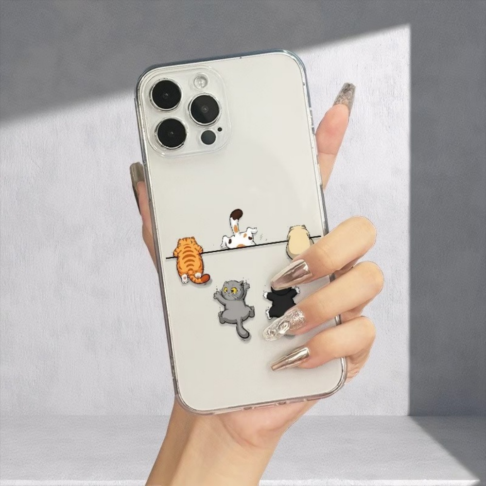 غطاء هاتف بنمط خمسة قطط لطيفة  - مراجعة Phone Cases Cute Iphone 13 وسعره
