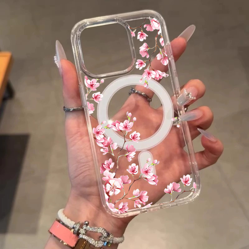 غطاء فاخر وردي اللون بتصميم ال - مراجعة Clear Magsafe Case وسعره