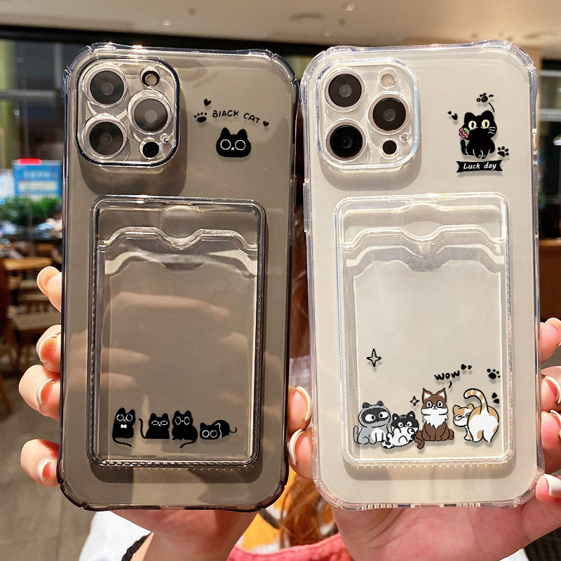 لطيف القطة السوداء جراب هاتف آ - مراجعة Phone Cases With Wallet وسعره