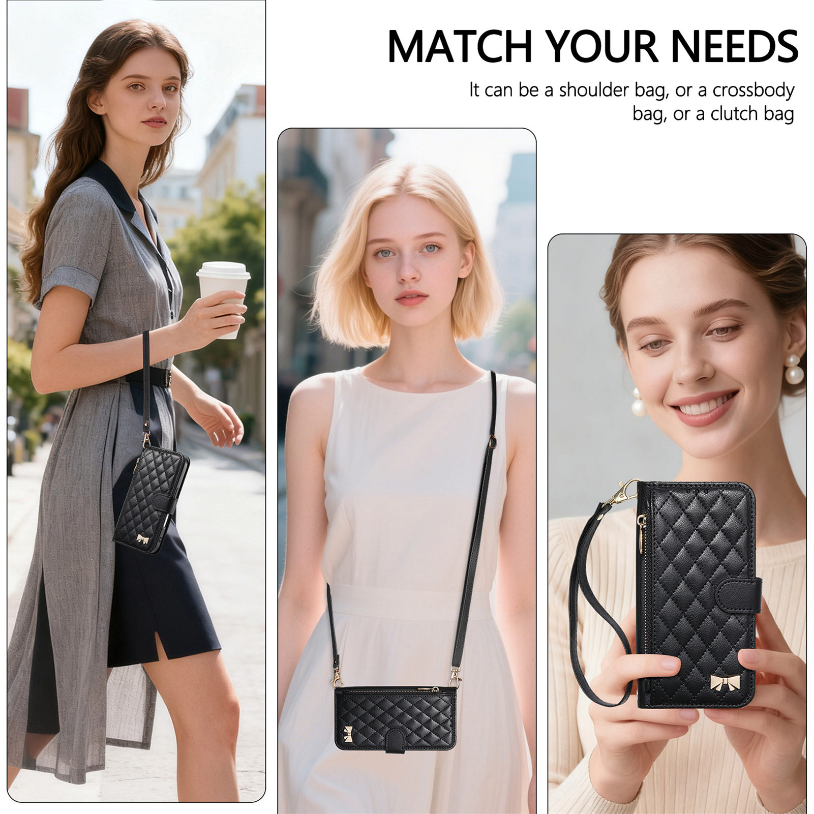 جراب هاتف جلد صناعي بسحاب ومحف - مراجعة Phone Cases With Wallet وسعره