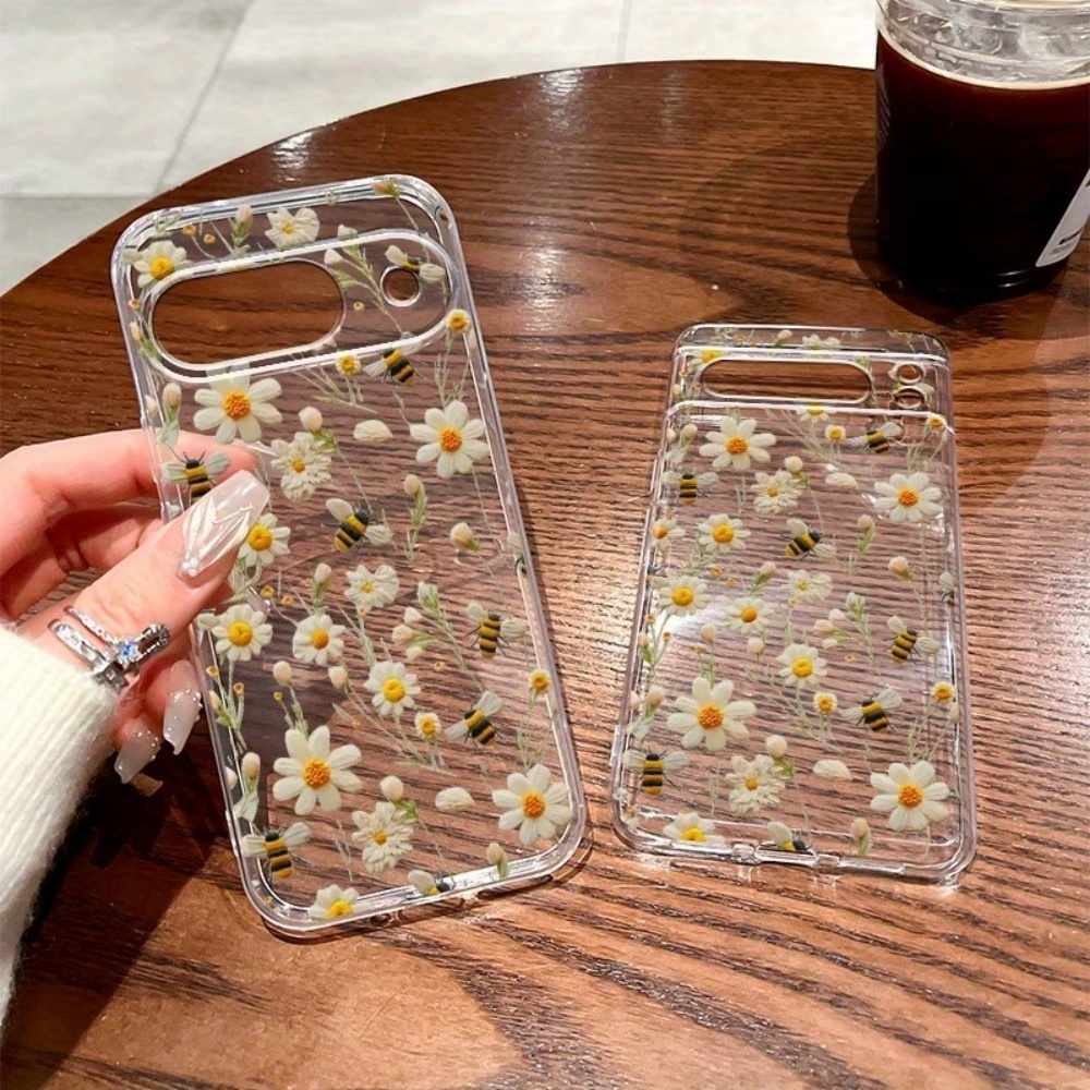 غطاء هاتف شفاف ناعم بنمط نحلة  - مراجعة Phone Cases Pixel 10 Pro وسعره