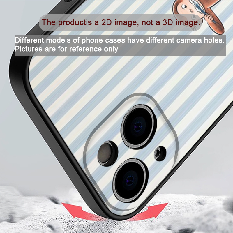 غطاء هاتف كرتوني مخطط على شكل  - مراجعة Phone Cases Iphone 15 وسعره